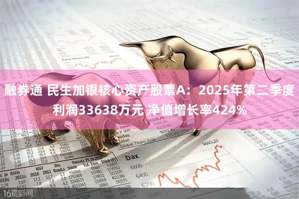 融券通 民生加银核心资产股票A：2025年第二季度利润33638万元 净值增长率424%
